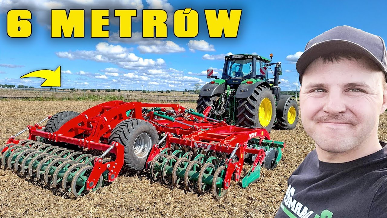 TERAZ TO ROBOTA UBYWA.. NOWY TRAKTOR I 6 METRÓW TALERZÓWKA