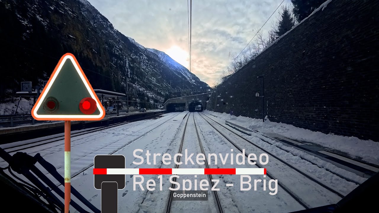 Führerstandsmitfahrt / Cab ride RE1 Spiez - Brig 🚃 BLS RABe528 MIKA 🌥️