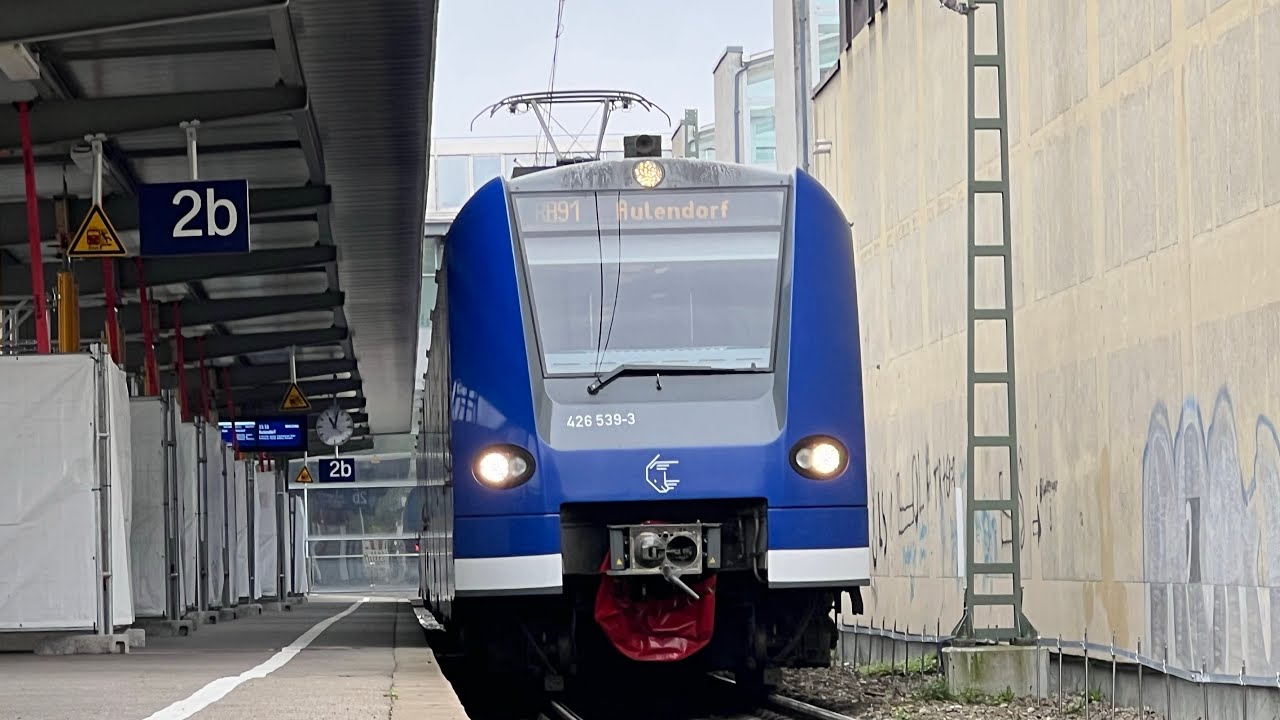 Die Bodensee-Oberschwaben-Bahn in Friedrichshafen Hafen
