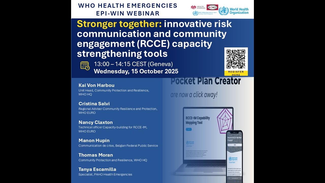 WHO EPI-WIN: Stronger together: innovative RCCE capacity strengthening tools