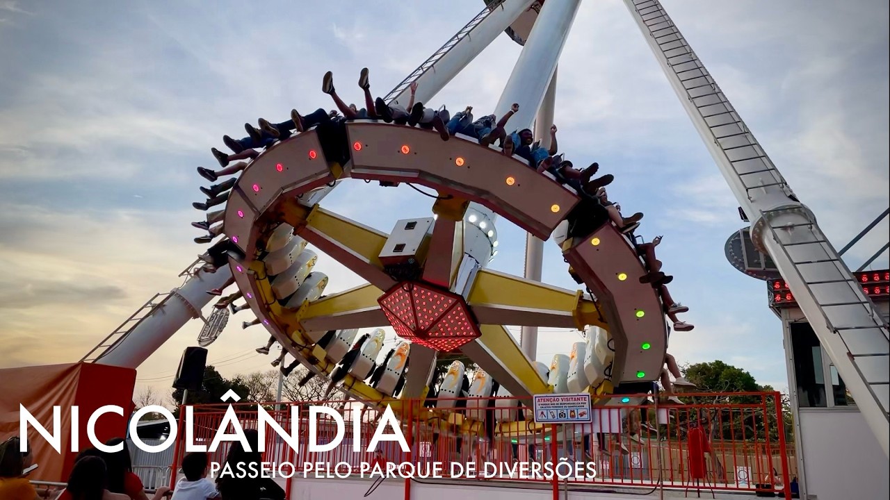 Nicolândia 2025: PASSEIO PELO PARQUE DE DIVERSÕES EM 4K