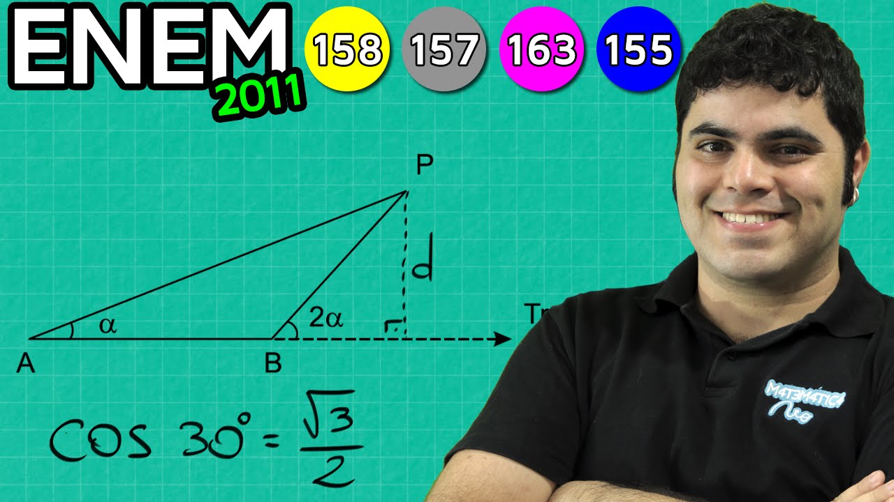 ENEM 2011 Matemática #20 - Trigonometria e Cosseno de 30
