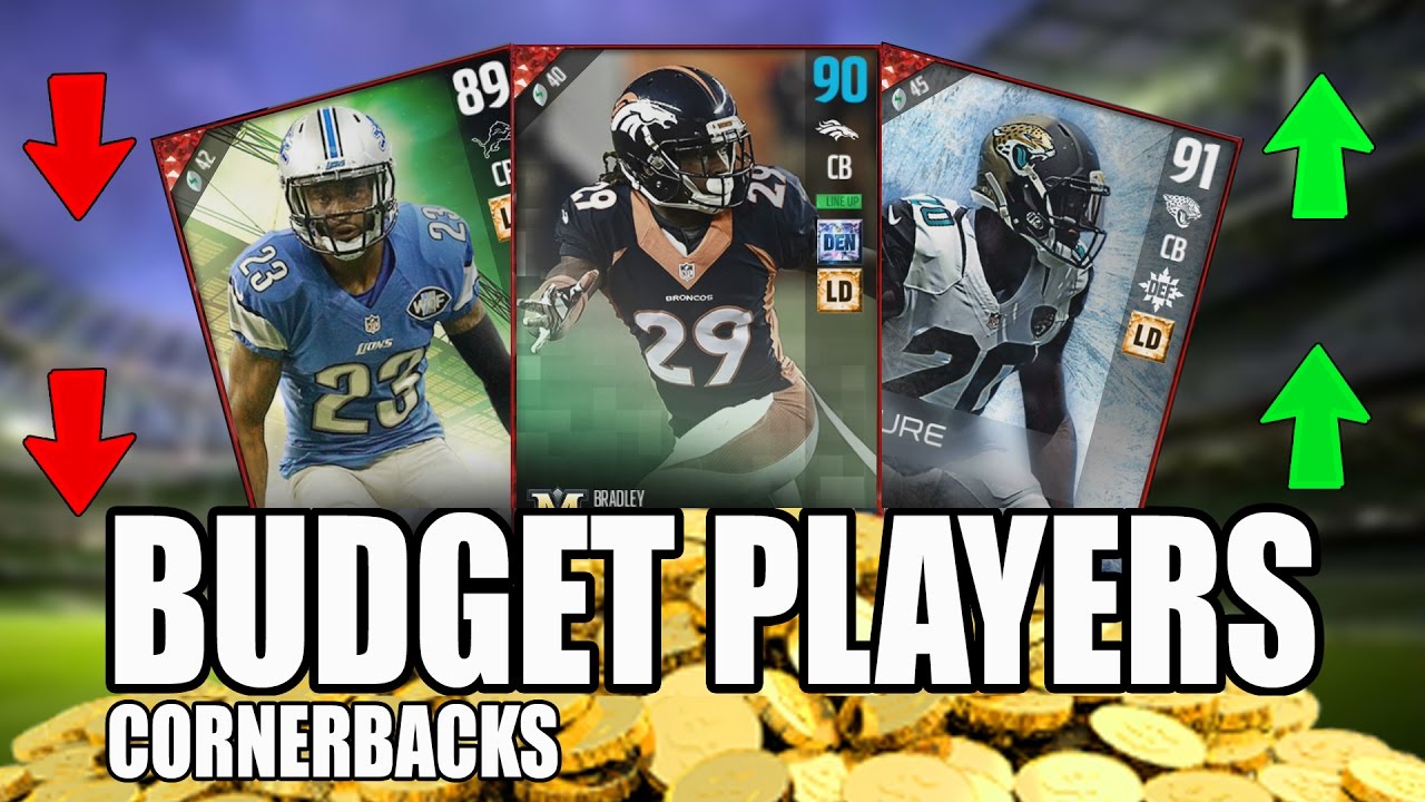 Best Budget Cornerbacks In Madden 17 Ultimate Team | Over 10K and Under 100K |