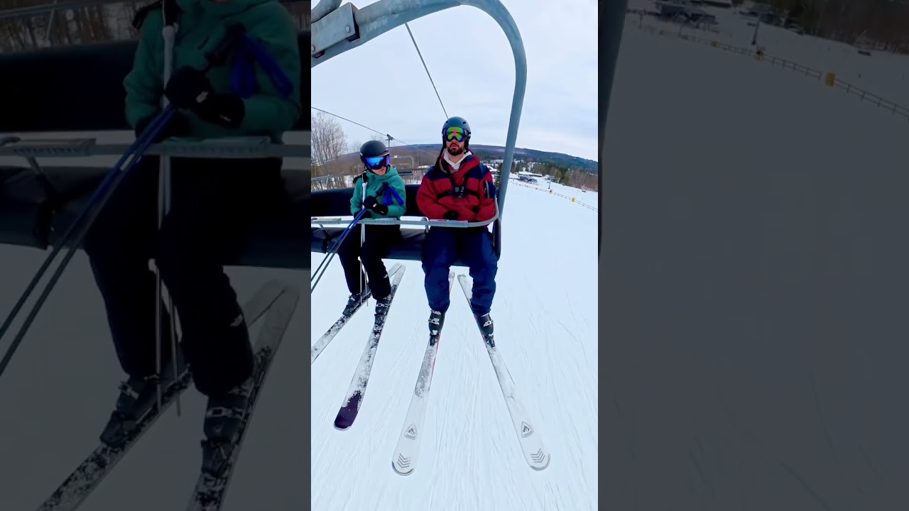 Going down at Mount St. Louis Moonstone #ski #skiing #adventure #familyday #snowfun #skiseason