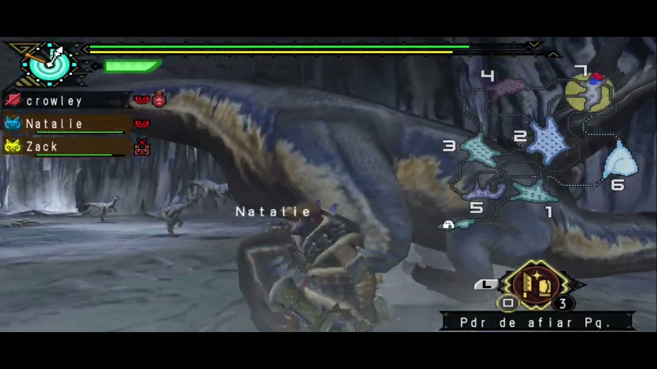 Monster hunter Portable 3rd- Enfrentando 2 Great baggi na missão de upgrade 