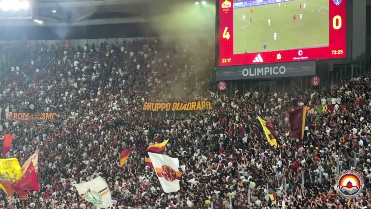 Signa Inferre, e in Curva Sud sullo storico muretto dei Fedayn compare lo striscione Gruppo Quadraro