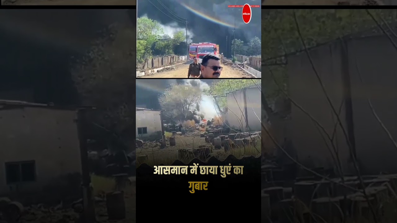 Raipur Fire News : रायपुर में तार फैक्ट्री में लगी भीषण आग | आसमान में छाया धुएं का गुबार