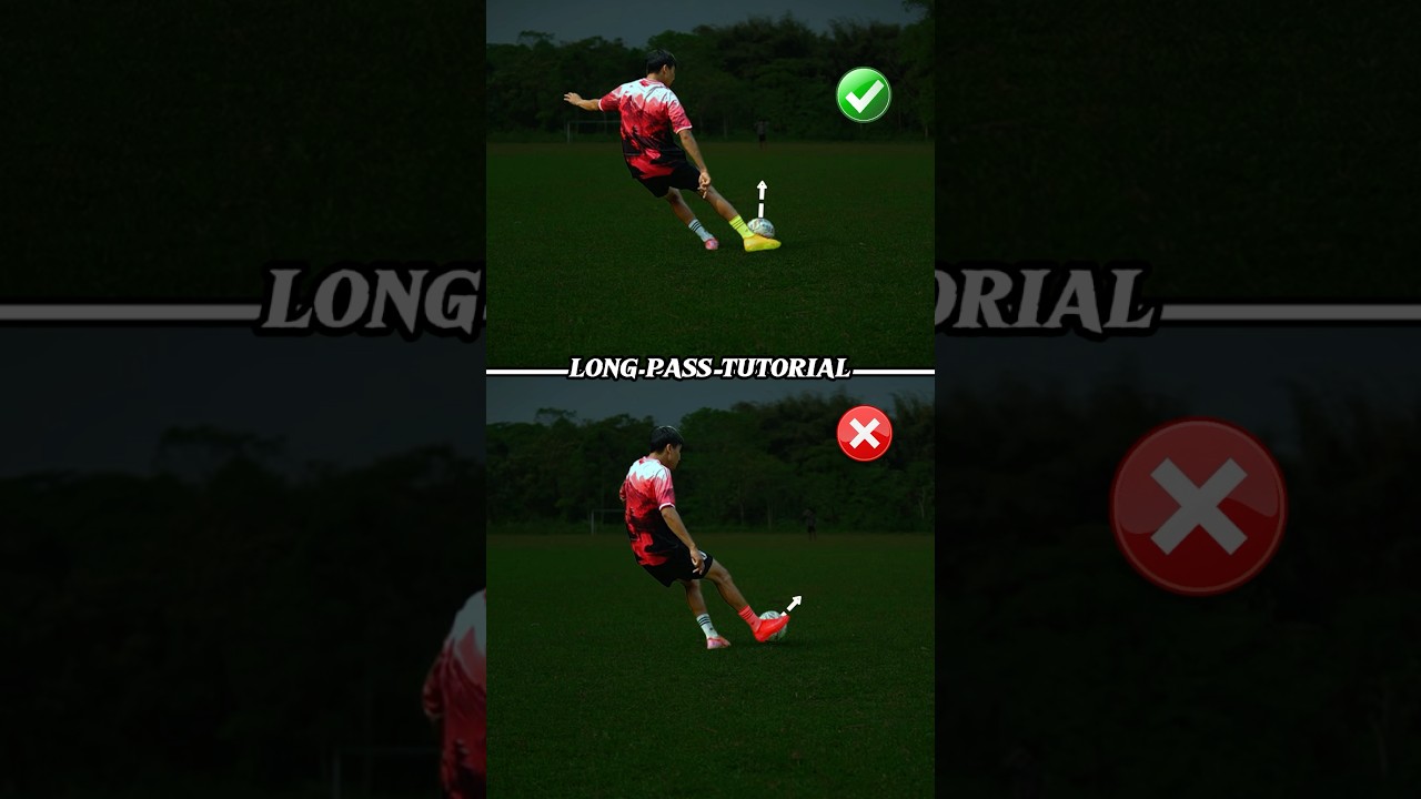 Learn How to Kick LONG PASS ⚽️.