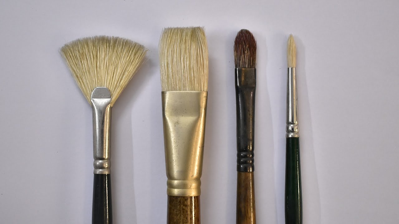Hard/hog hair brushes for Painting art material