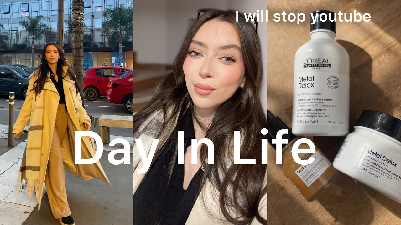 Vlog : will I stop youtube? Skin care routine, hair products, quick makeup
