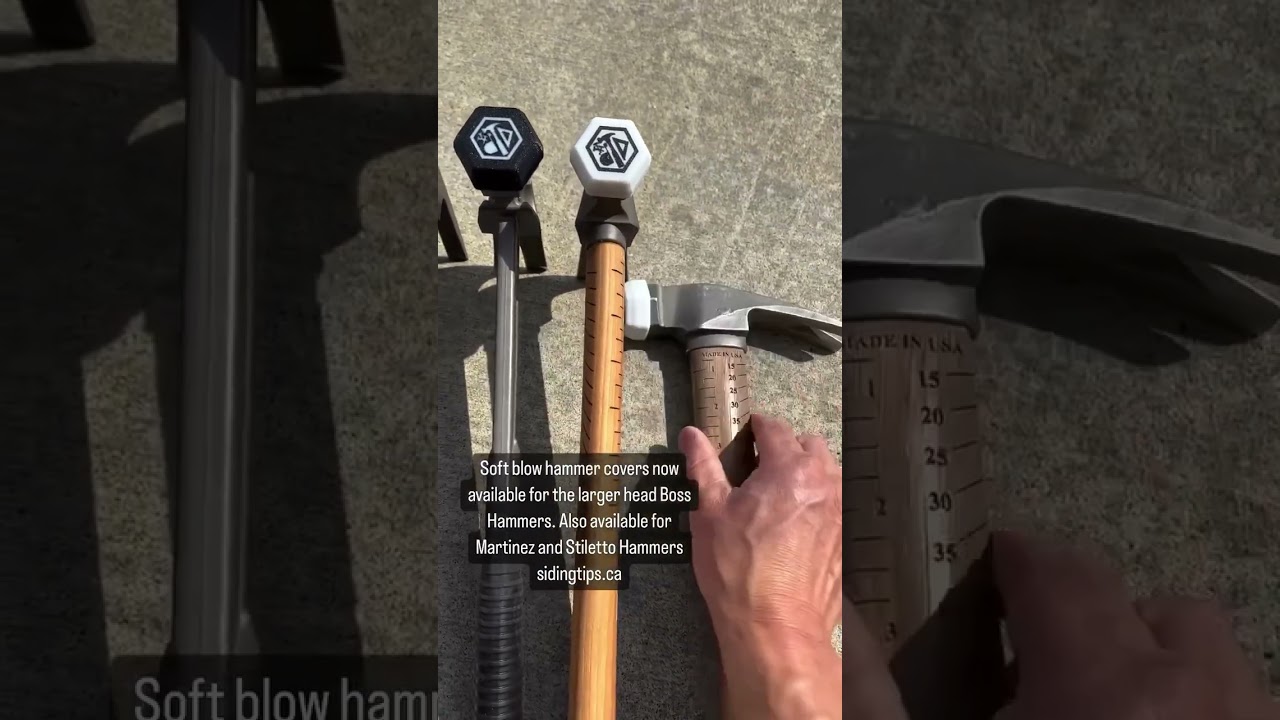 Soft blow hammer caps for Boss, Martinez and Stiletto hammers