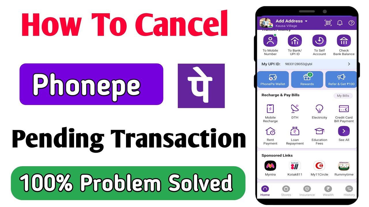 how to cancel phonepe pending transaction | phonepe pending transaction cancel kaise kare