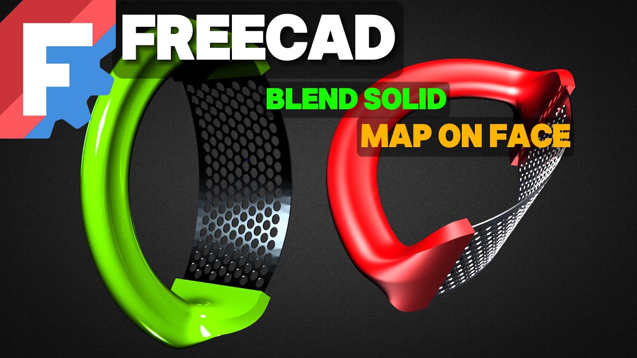 Учебное пособие по FreeCAD Curves Workbench – Карта на грани и сглаживание твердого тела (инструм...