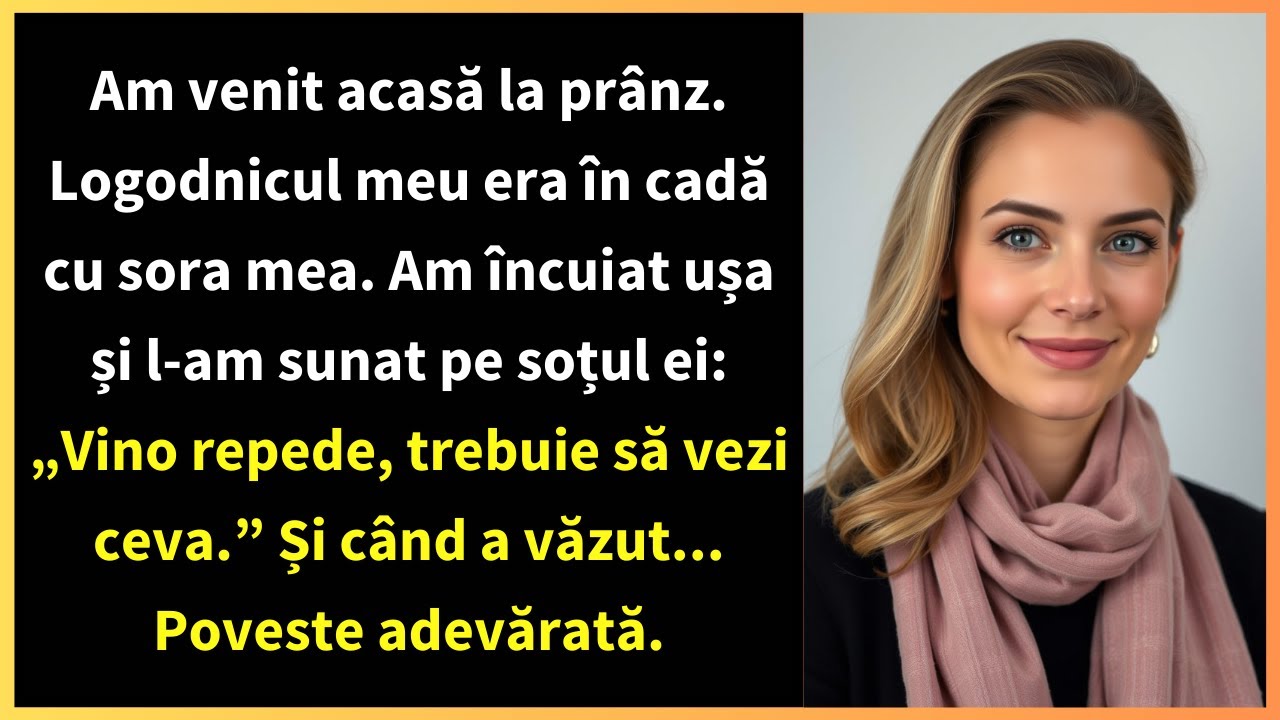 Am venit acasă la prânz. Logodnicul meu era în cadă cu sora mea. Am încuiat ușa și l-am sunat