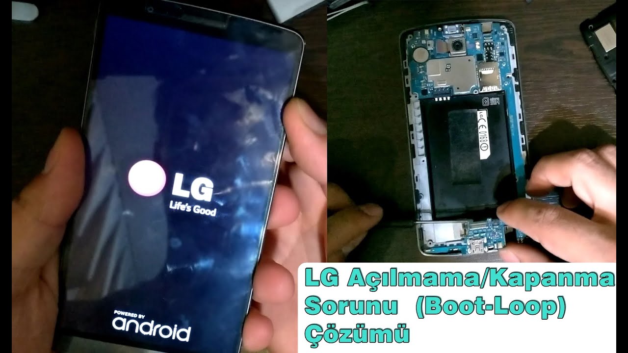 LG G3 G4 V10 Boot-Loop Sorunu ve Çözümü - Açılmama ve Açılıp Kapanma sorunu çözümü bedava Kendin Yap