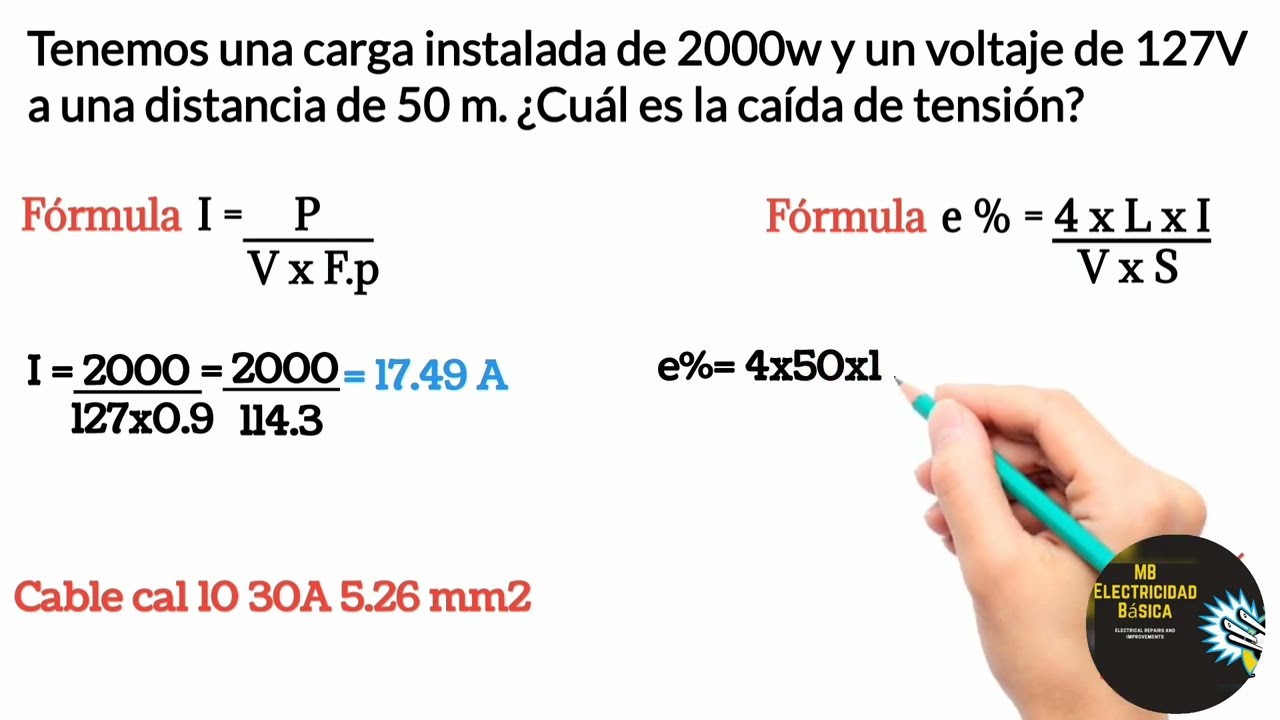 Cómo calcular la caída de tensión