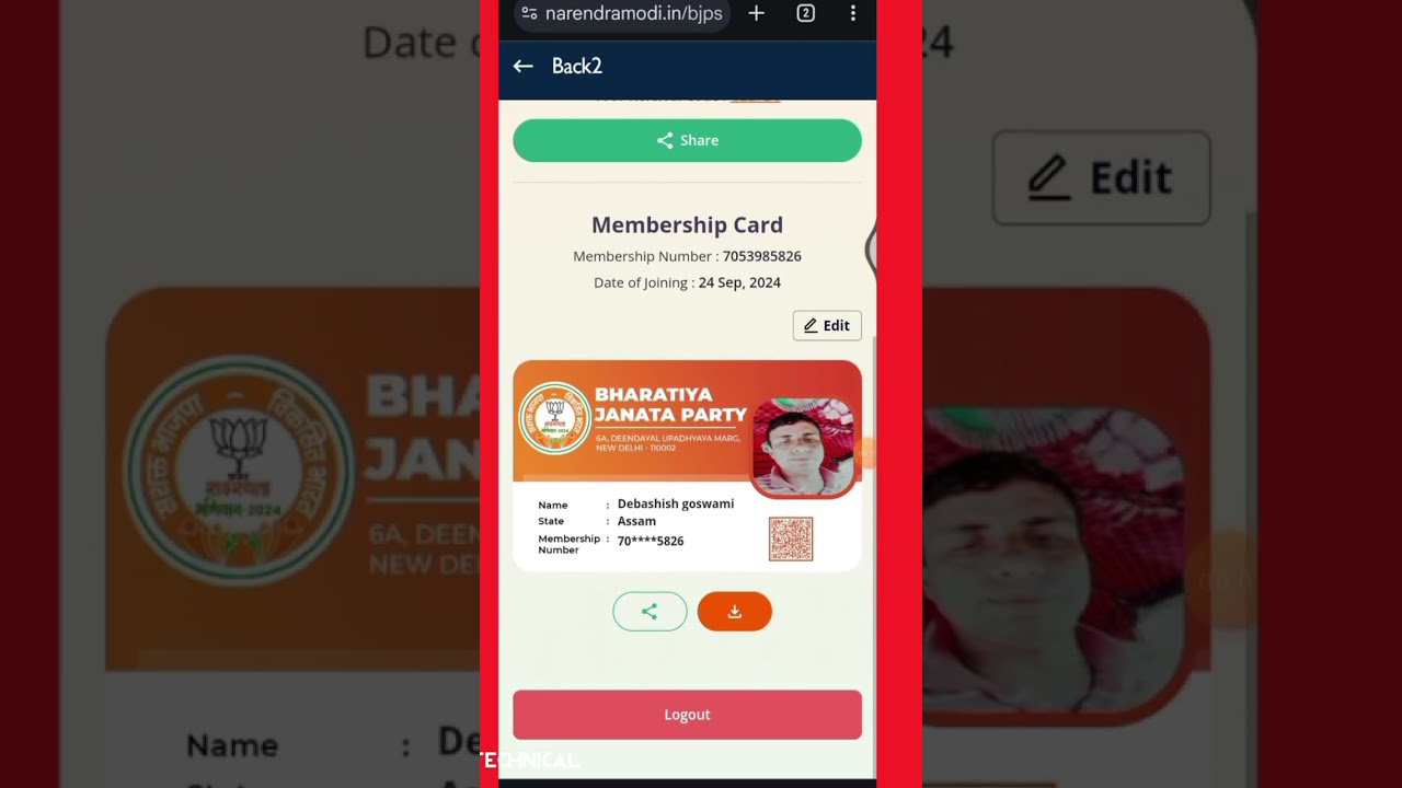 BJP membership card Kaise banaen online 💯per month 2000 hajar kamao 💵💵 new update 2025