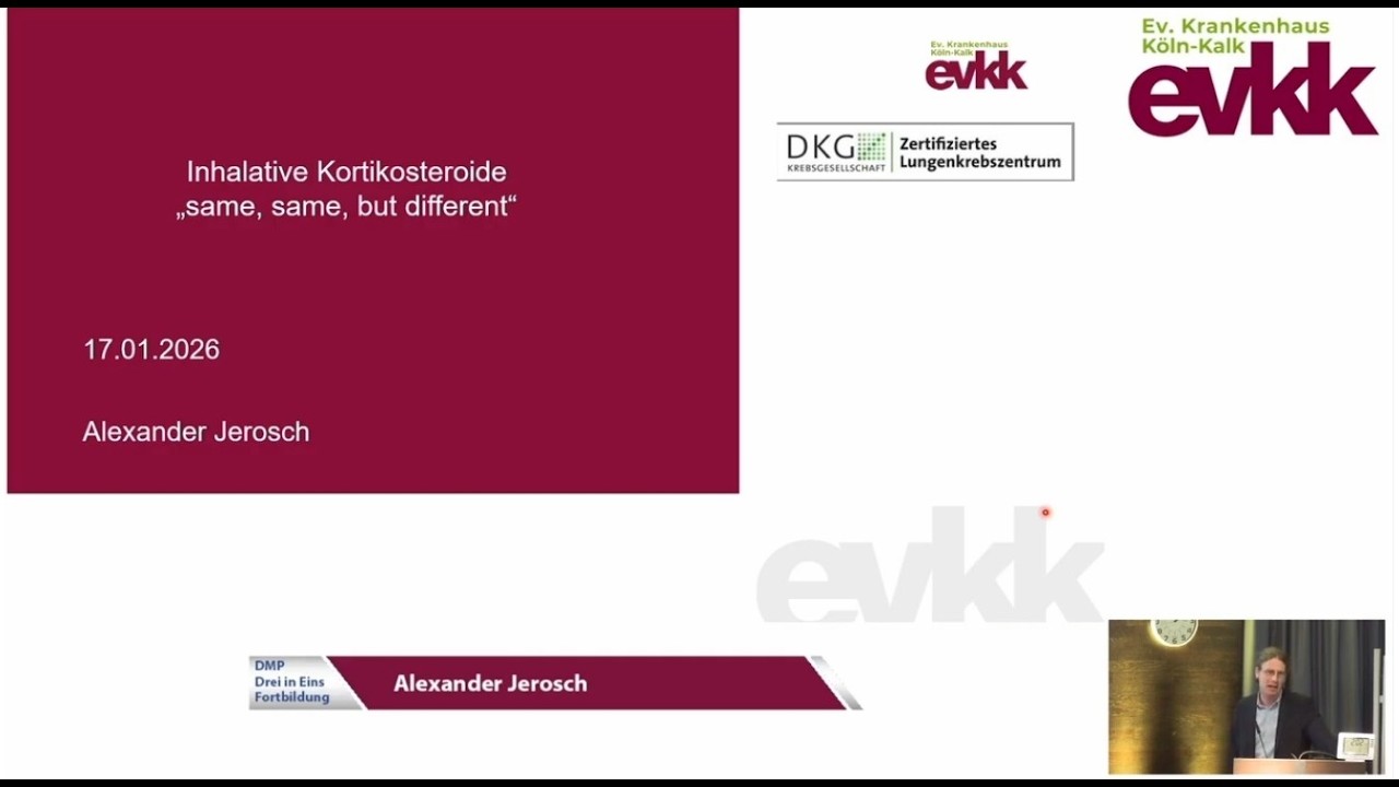 DMP Drei in Eins - Fortbildung 2026: Inhalative Kortikosteroide und Update Impfung