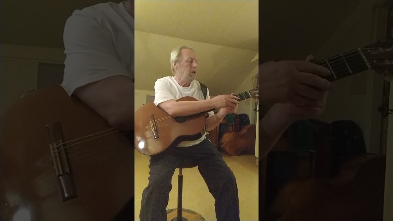 2. Kompa folkmusik p&aring; gitarr. Swedish folk music on guitar 2. Tutorial. Hans-Erik Nystr&ouml;m l&auml;r ut.