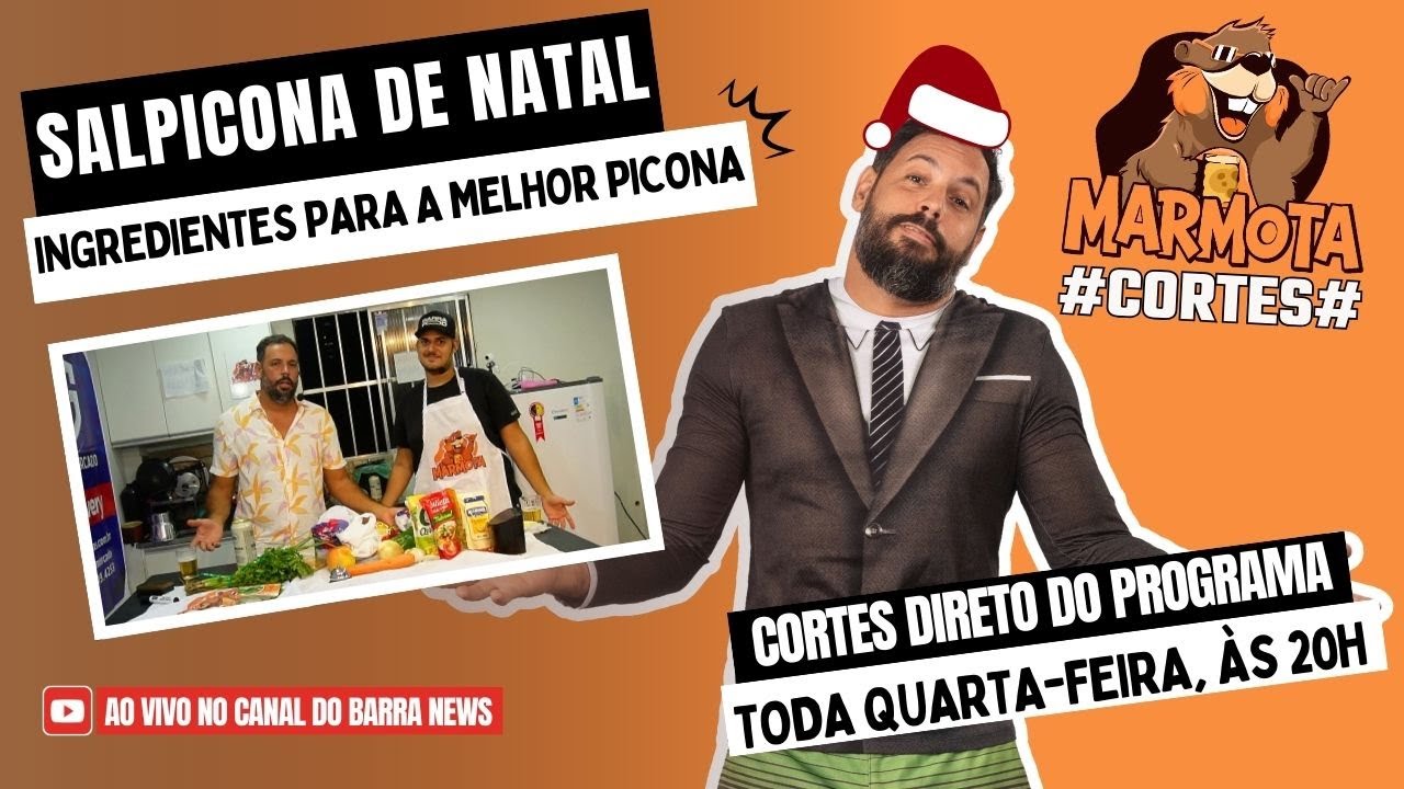 SALPICONA DE NATAL | INGREDIENTES | MARMOTA NA COZINHA | #CORTES