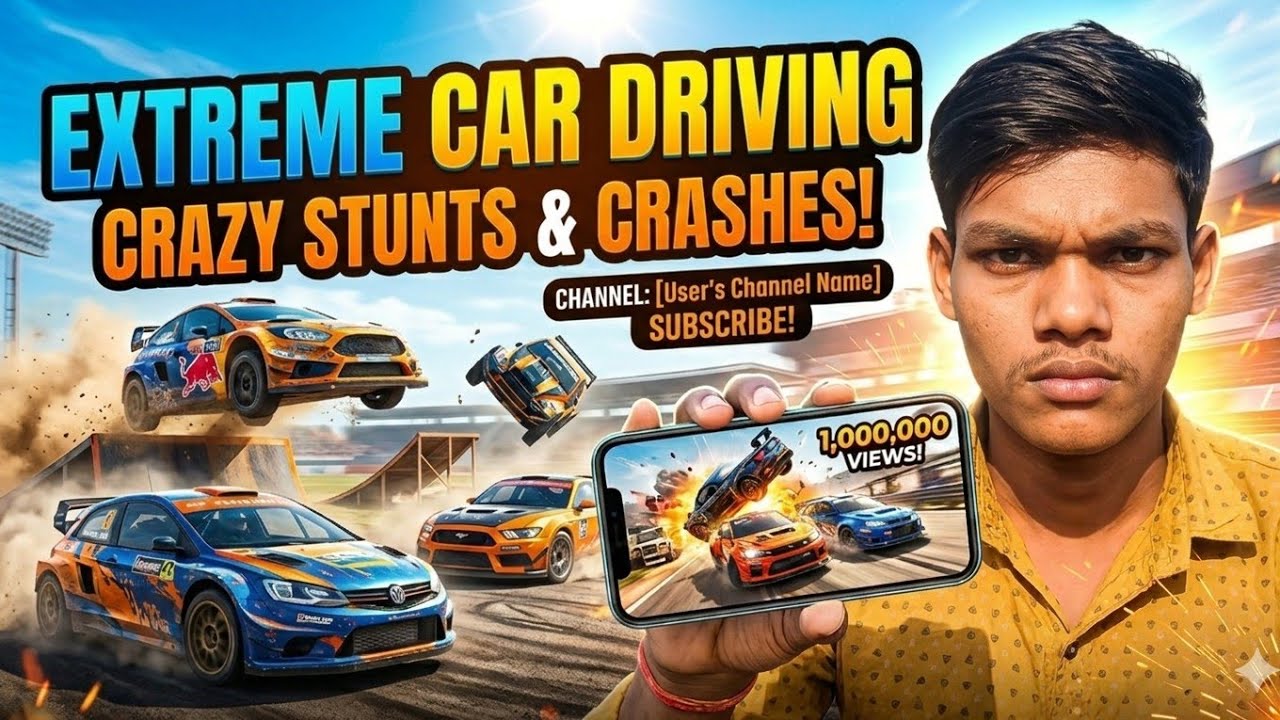 ​Extreme Car Driving मैंने अपनी कार हवा में उड़ा दी! 😱🔥​Crazy Stunts & Crashes ये कार कैसे बच गई? 🏎️💨