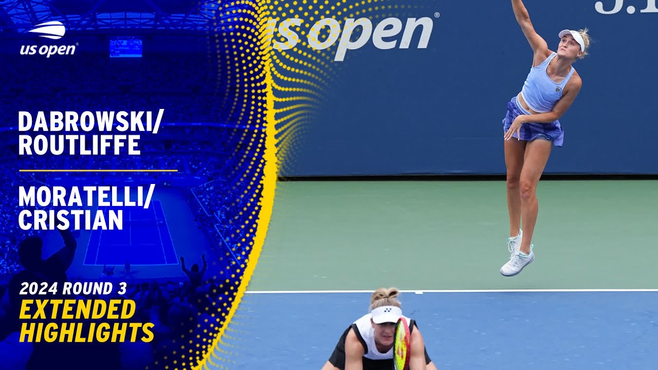 Dabrowski/Routliffe vs. Moratelli/Cristian Extended Highlights | 2024 US Open Round 3