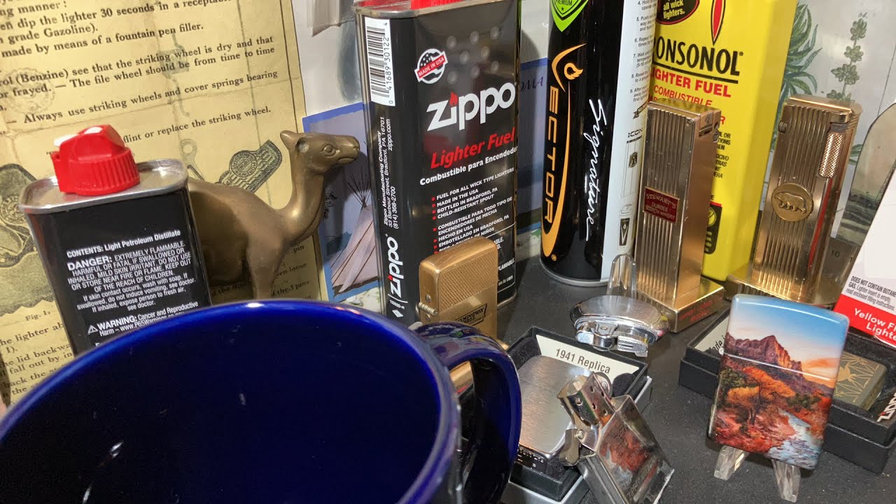 Vintage Coffee And Lighters Live! Zippo Yellow Flame Butane, Catching Up W/You, Answering Questions