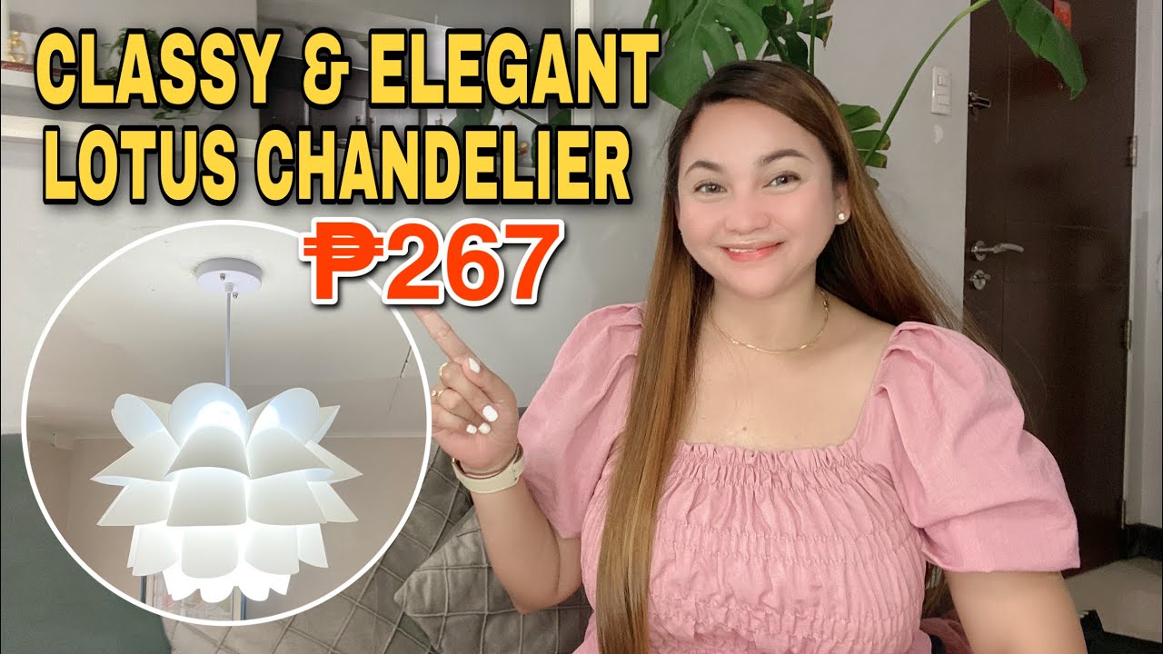 DIY Lotus Flower Chandelier l Assembling l CLASSY & ELEGANT l Budget friendly l Heartjem Vlogs
