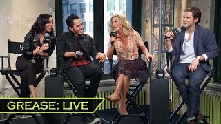 GREASE:LIVE Cast Interview | Julianne Hough, Vanessa Hudgens, Aaron Tveit, Carlos PenaVega