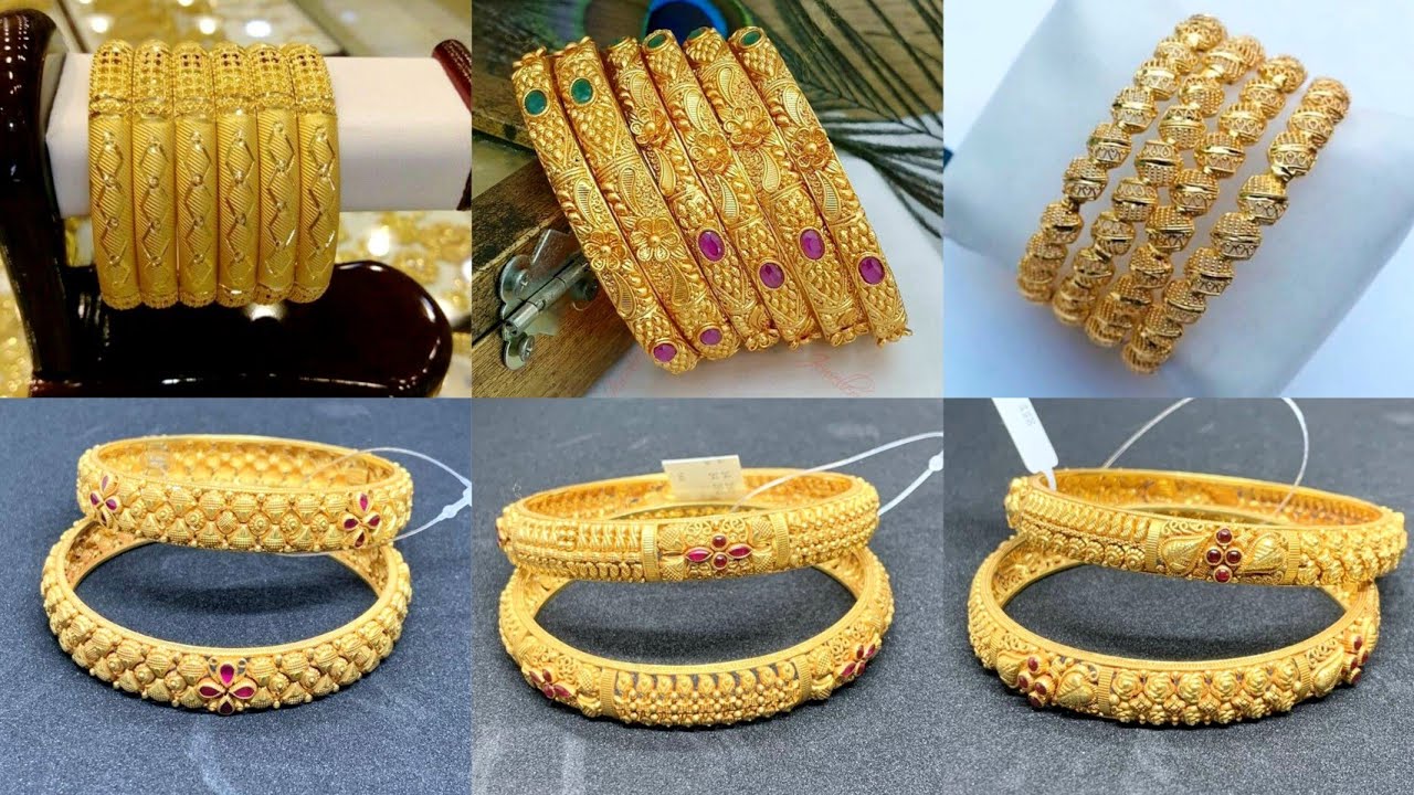 Latest Gold Bangles designs 2022🌸||Beautiful collection of Affordable Gold bangles