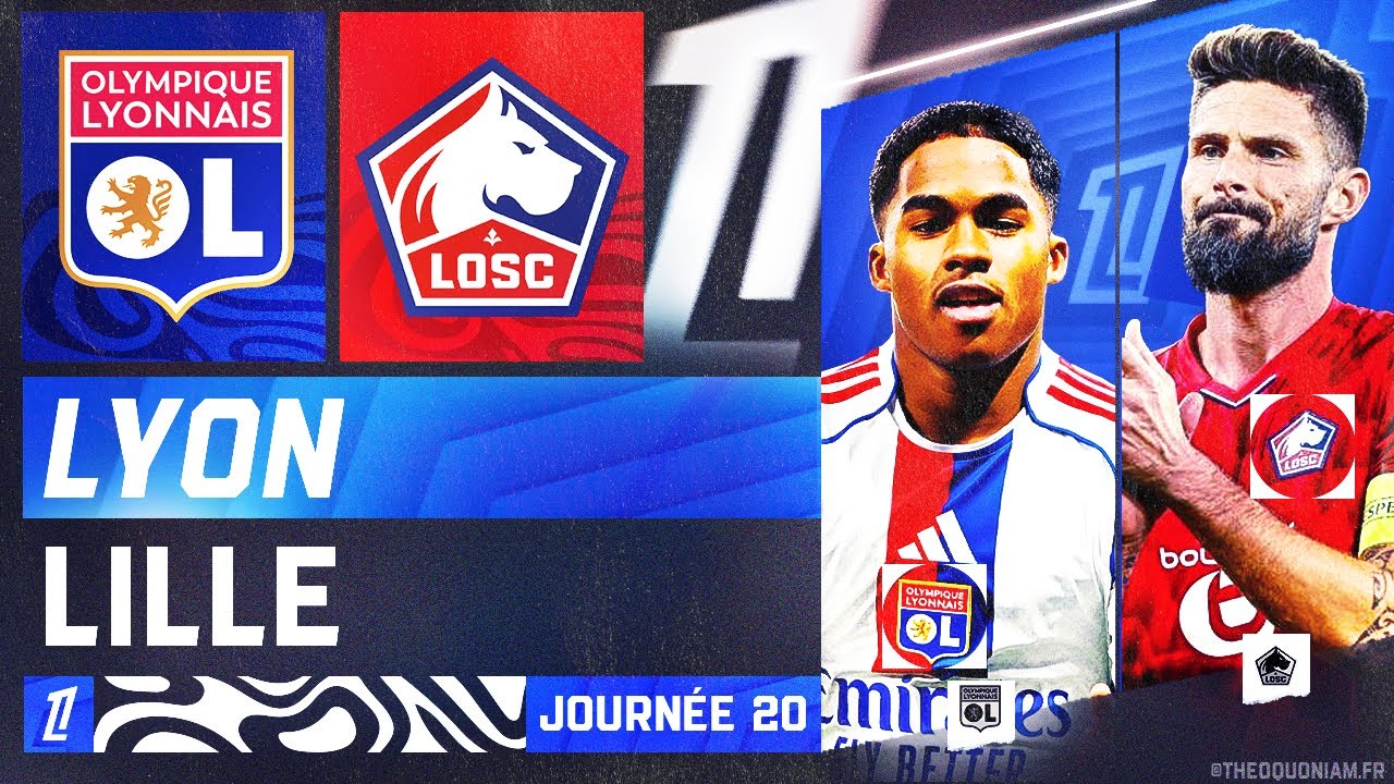 🔴 LYON - LILLE | 🔴🔵LES GONES ET 🔴⚪LES DOGUES VEULENT LE PODIUM 💥GROS CHOC ! | LIGUE 1 - LIVE/DIRECT