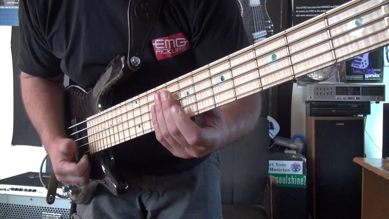 Урок игры на бас-гитаре Double Popping слэпом с Энди Ирвайном