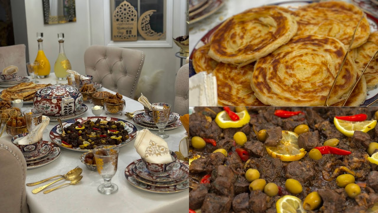 طاولة اليوم الاول في رمضان 🇲🇦🌙