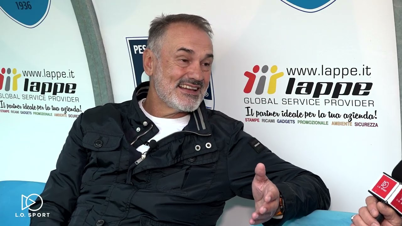 Vincenzo Vivarini, trainer del Pescara Calcio, si racconta ai nostri microfoni
