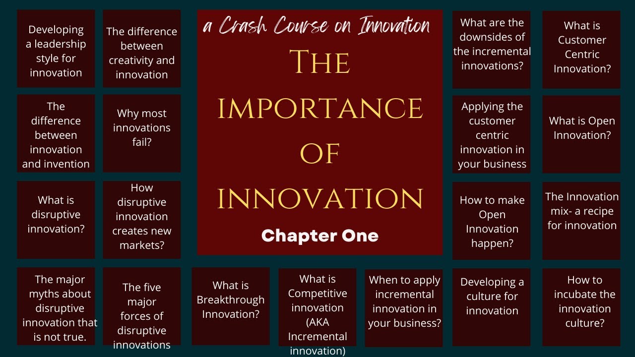 INNOVATION crash course | The importance of Innovations Part 1