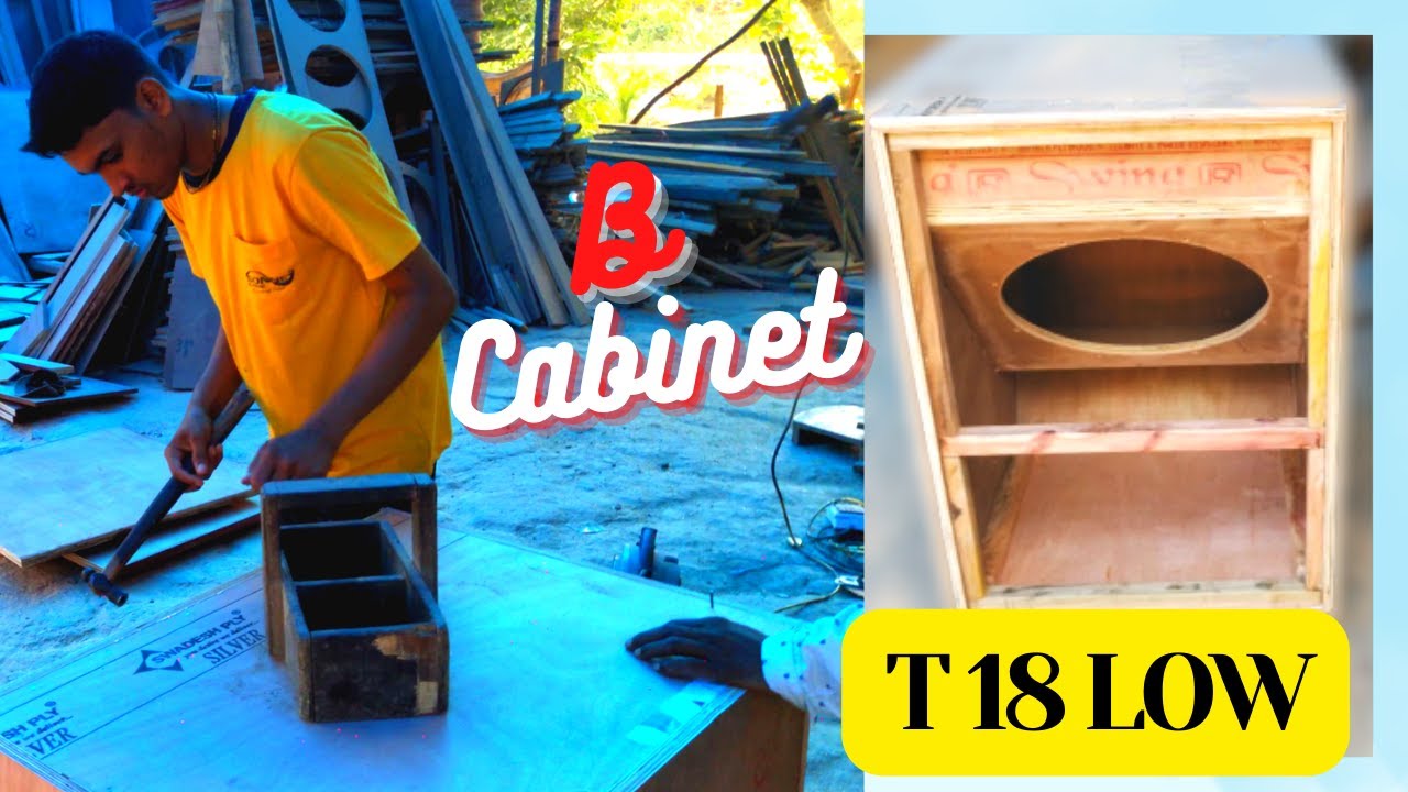 T18 Low Single Bass Cabinet Fitting || B-Cabinet || Single 18 Inch Bass