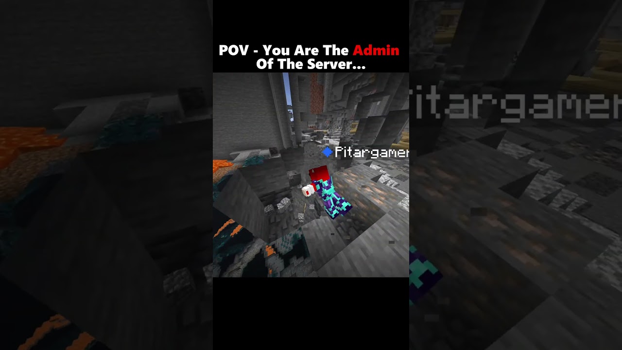 POV You Are The Admin Of The Server... #minecraft