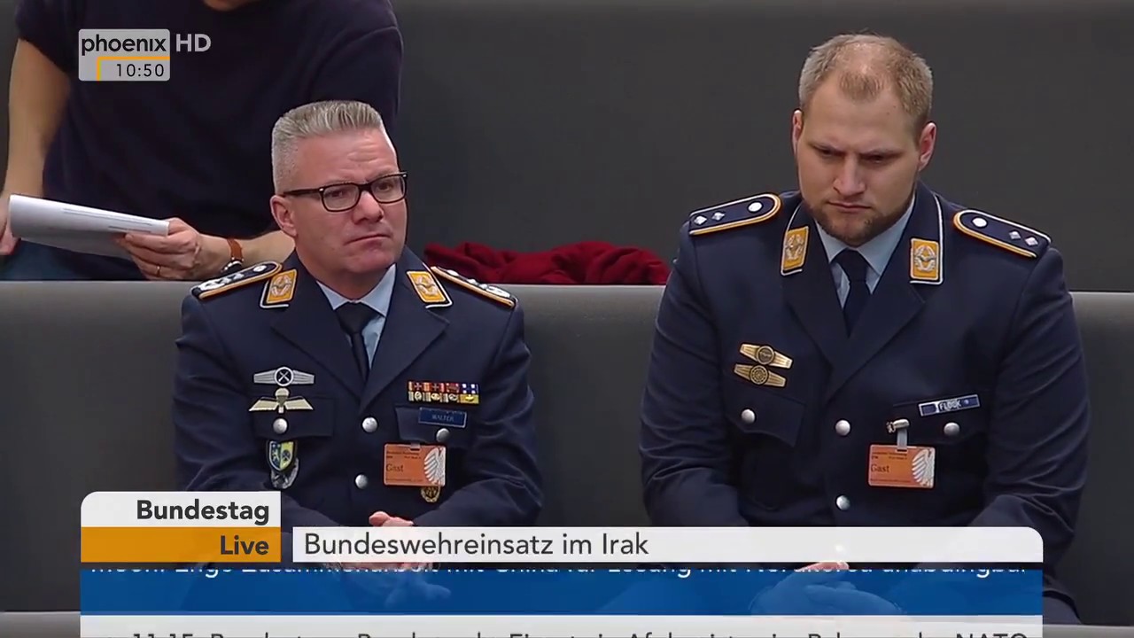 Bundestagsdebatte zum Bundeswehreinsatz im Irak am 12.12.2017