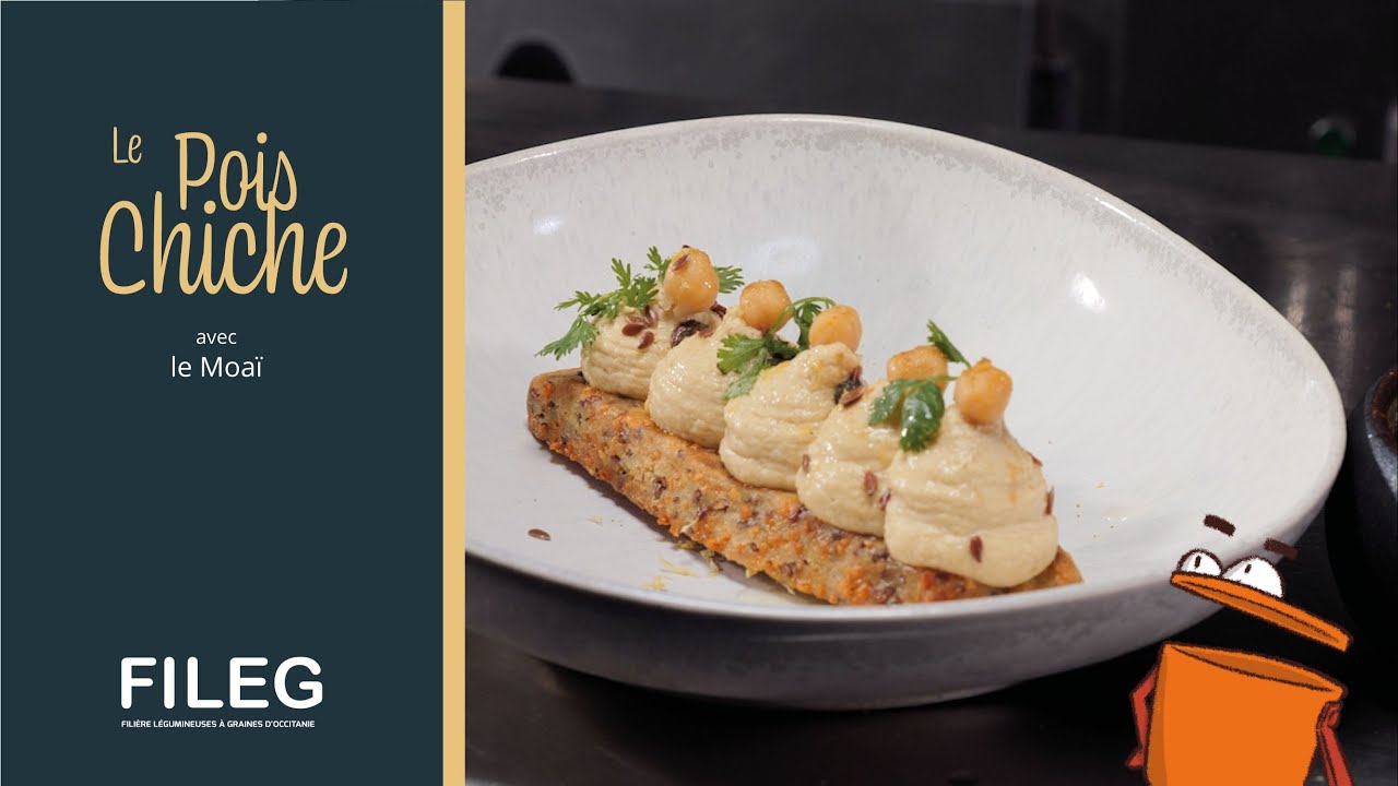 🥳 Le HOUMOUS, tartinable pour l'apéritif sain et gourmand, au POIS CHICHE d'Occitanie  !
