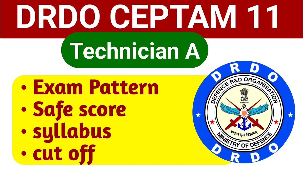 DRDO CEPTAM 11 Cut off and safe score || DRDO CEPTAM syllabus Exam Pattern 2025 || DRDO exam date 