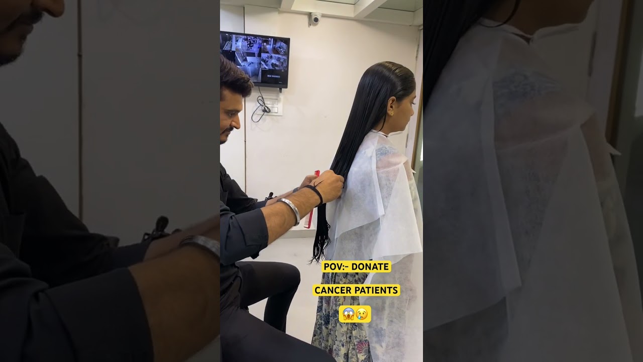 POV:- Cancer Patients donation 😢🙏 @rajeshbaldaniya #cancer #patient #donate #love #hair