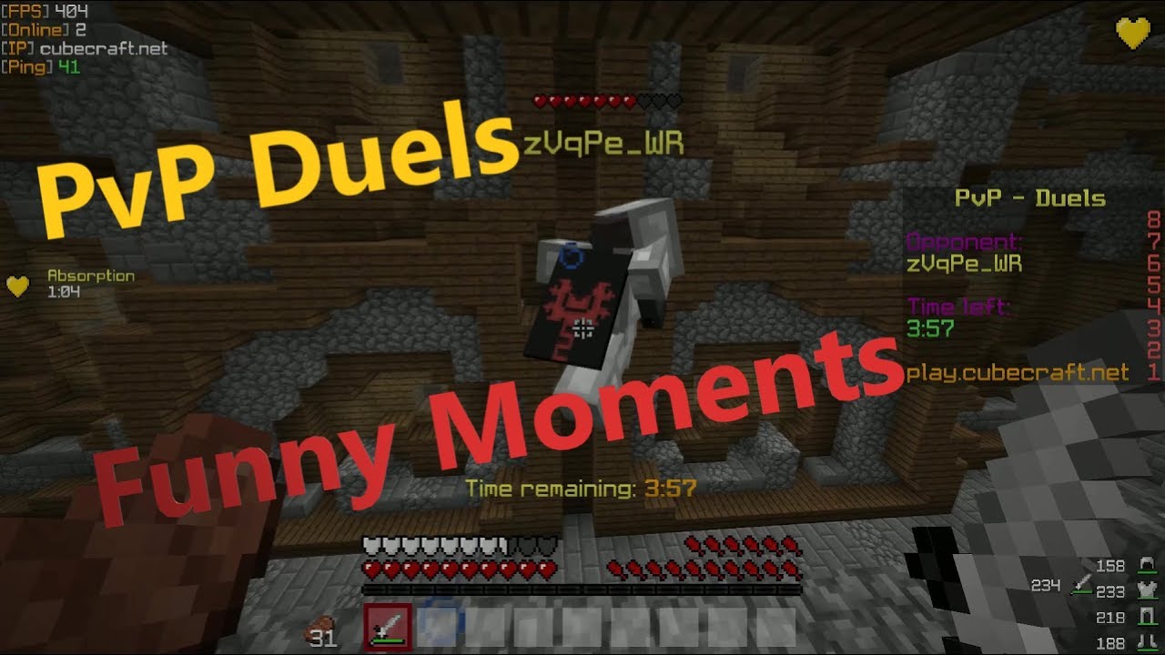 [1.9] PvP Duels Funny Moments - Cubecraft