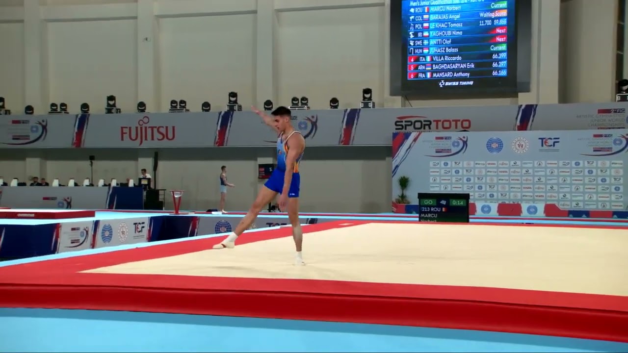 MARCU Norbert (ROU) - 2023 Artistic Junior Worlds - Qualifications Floor Exercise