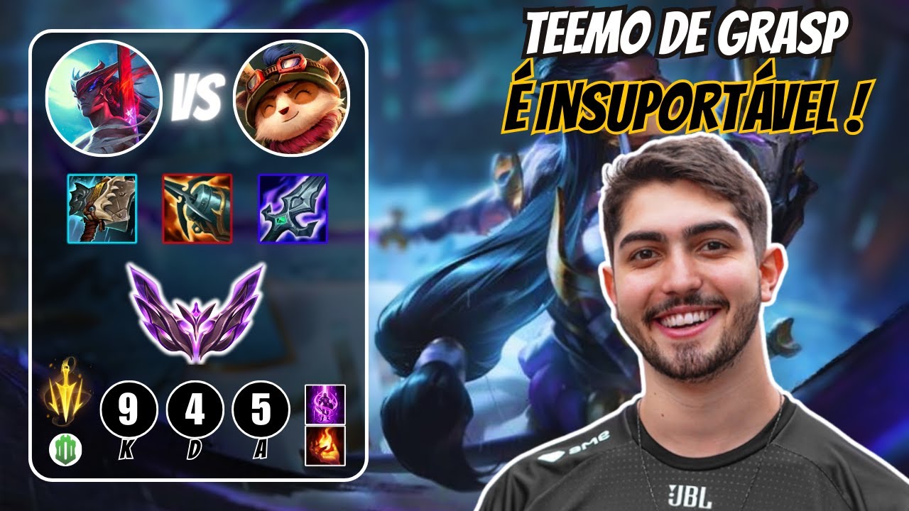 JUKES de YONE vs TEEMO de grasp (uma lane insuportável) ! LoL BR VODs.