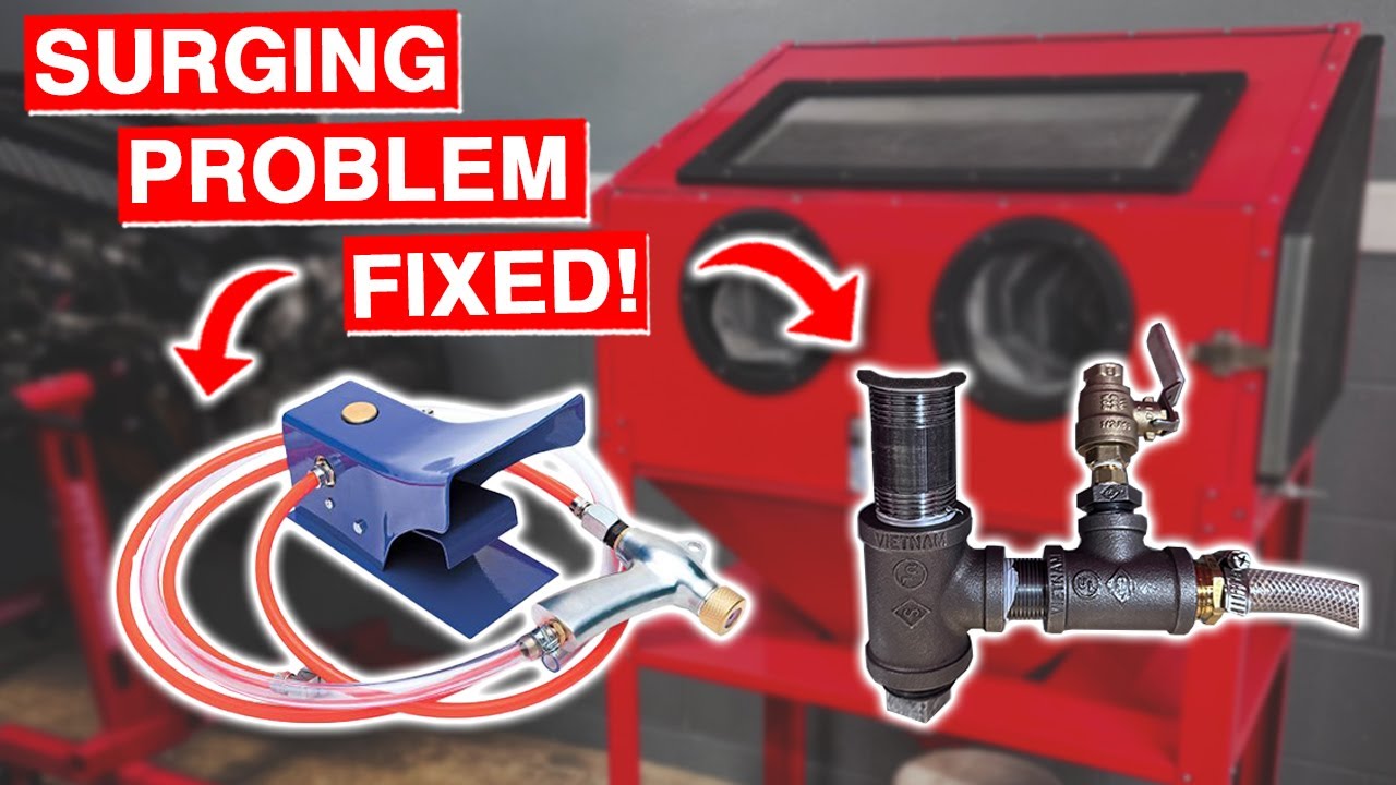 Installing A Metering Valve & Upgrading The Gun On The Sand Blast Cabinet | Garage Mods