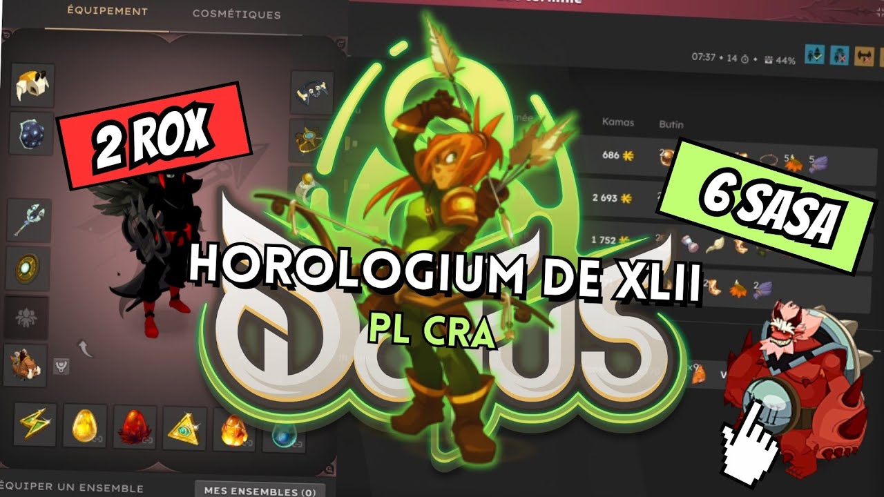 [DOFUS 3.1]  2 CRA PL XLII  8 Butin - 6 clients