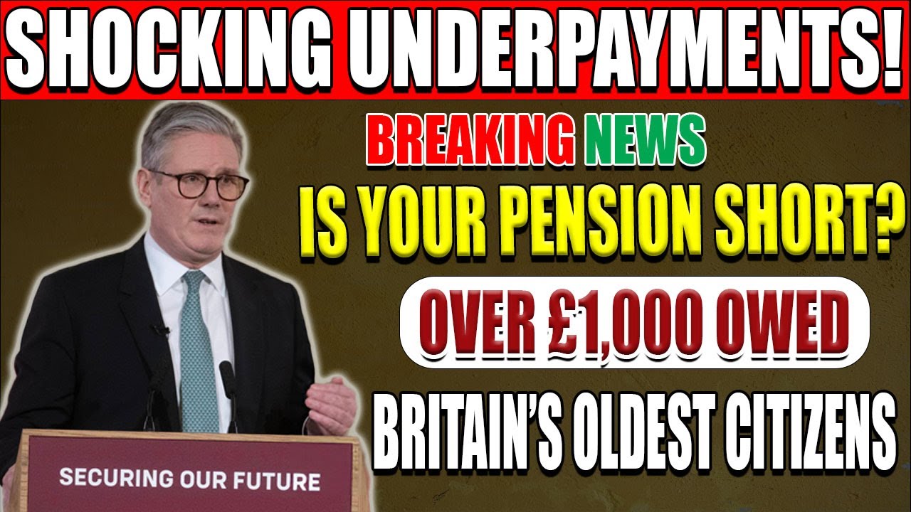 Over &pound;1,000 in State Pension Underpayments for Britain&rsquo;s Oldest Citizens
