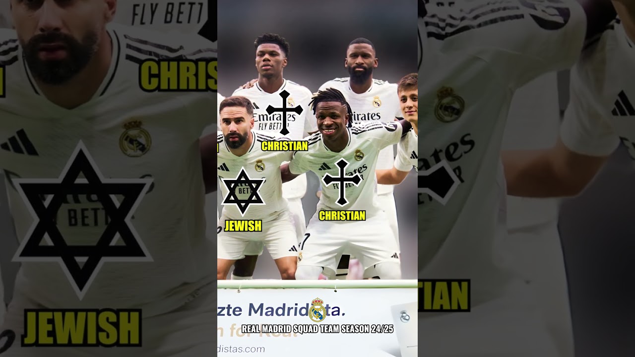 SQUAD REAL MADRID SEASON 2024/2025 |players religion #religion #bintangbola