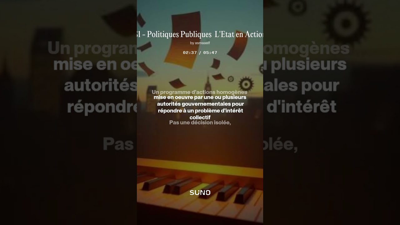 APP #1 🎵 L'État en Mode Action (Polity, Politics, Policies)
