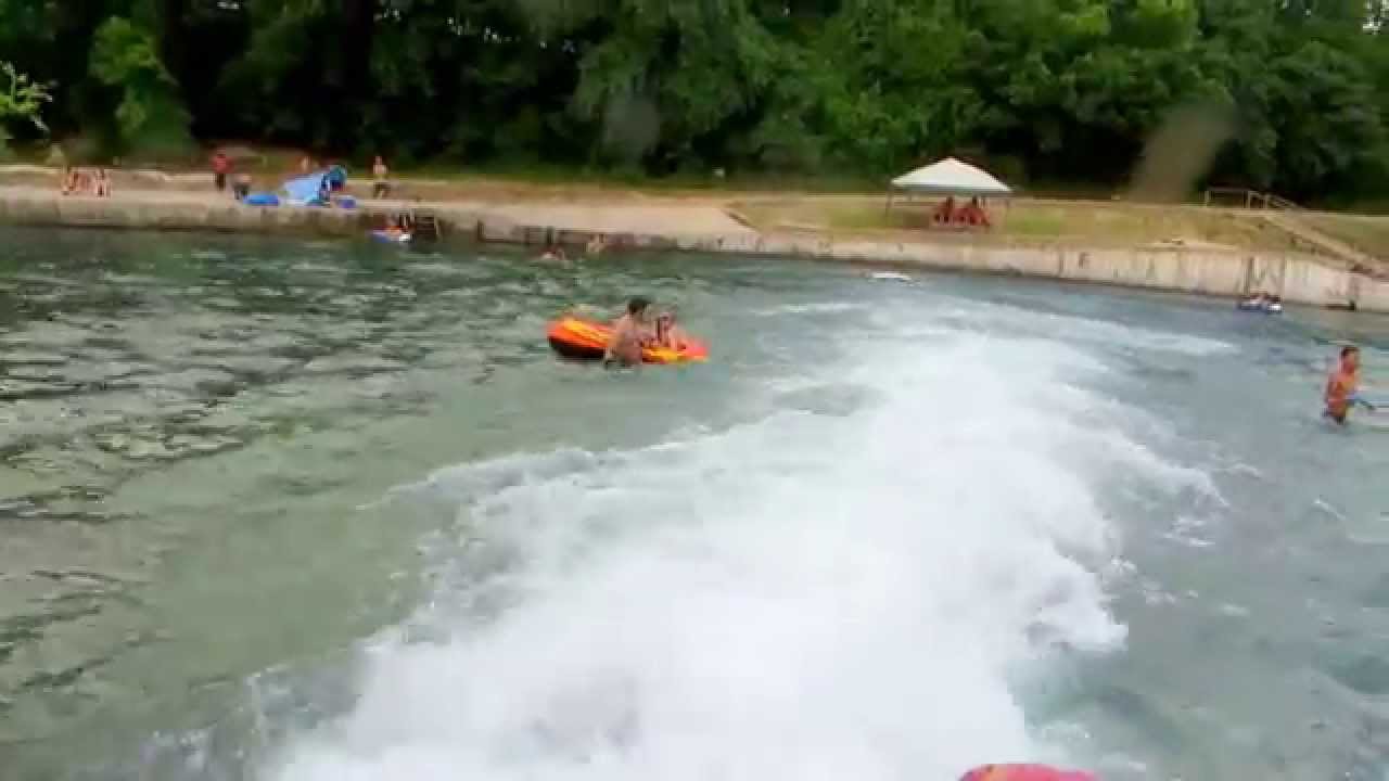 Tube Chute on the Comal River in New Braunfels, TX and The Float In